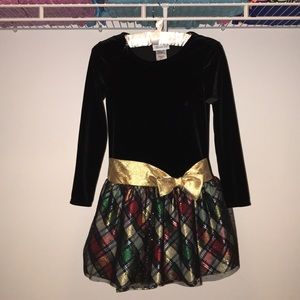 New, Velvet long sleeve Christmas dress